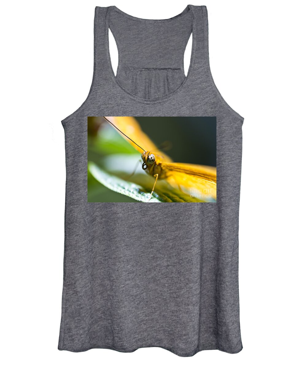 Butterfly Women's Tank Top featuring the photograph Bug out by Leslie Leda
