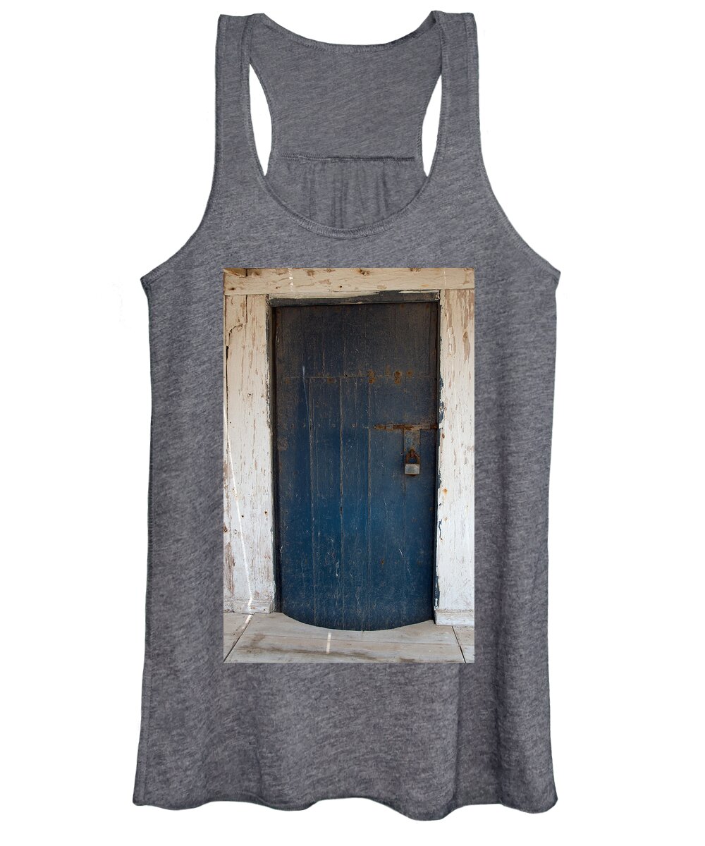 Curved Women's Tank Top featuring the photograph Curved Door Cabo de Gata by David Kleinsasser