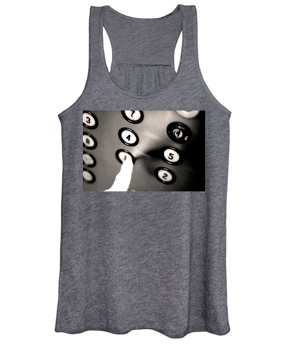 Elevator Women's Tank Top featuring the photograph Elevator Buttons by La Dolce Vita