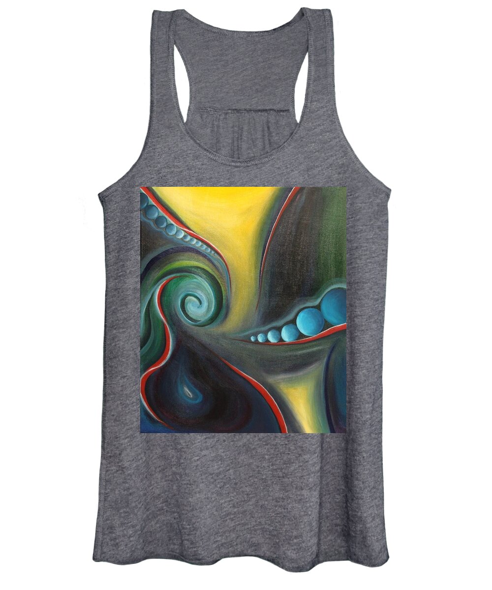 Art Women's Tank Top featuring the painting Imagine by Reina Cottier
