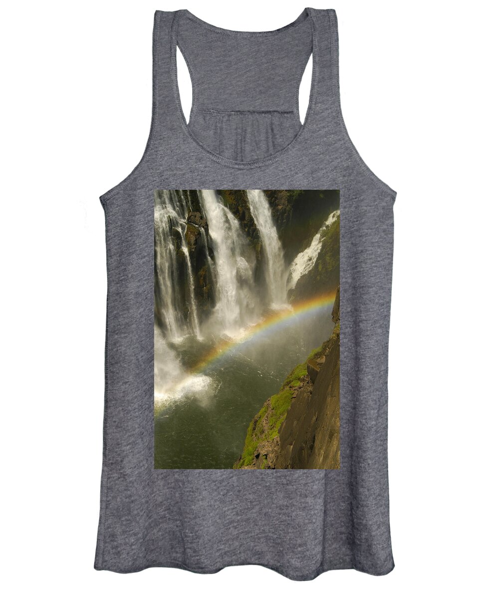 Africa Women's Tank Top featuring the photograph Rainbow falls by Alistair Lyne