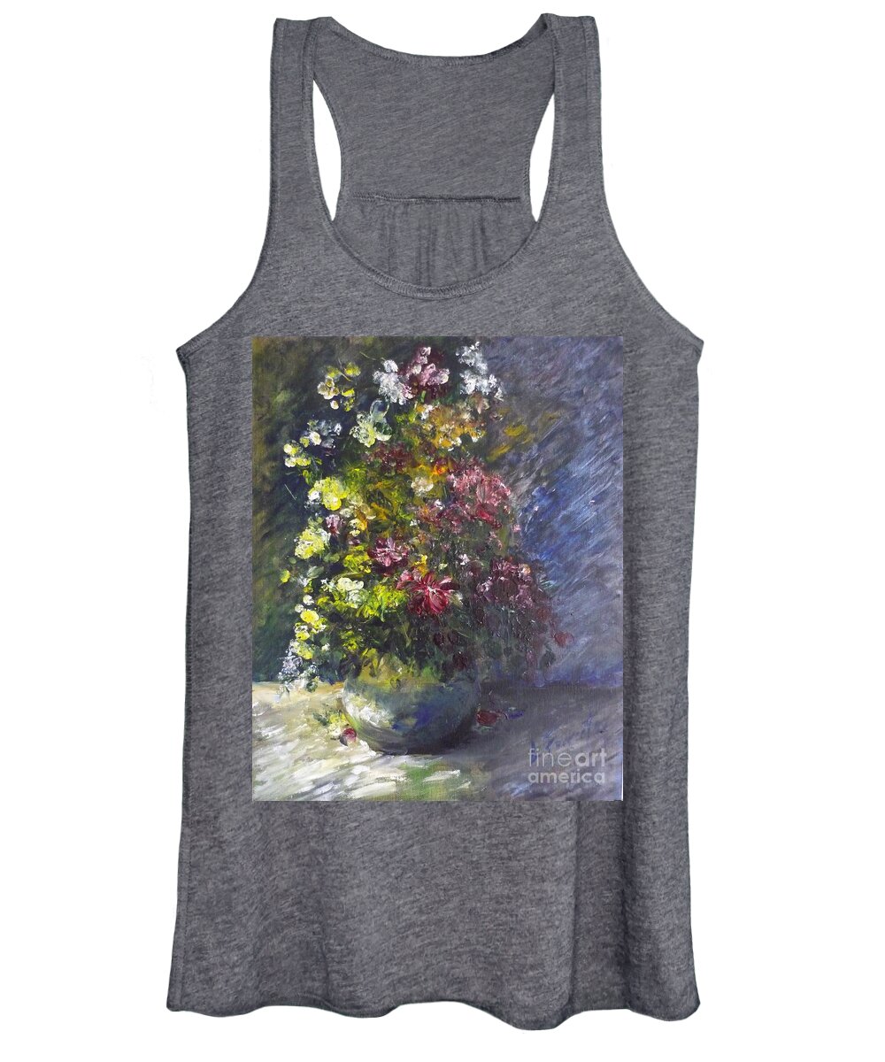 Medium Women's Tank Top featuring the painting Spirit Painting 2 May 15 2012 by Lizzy Forrester