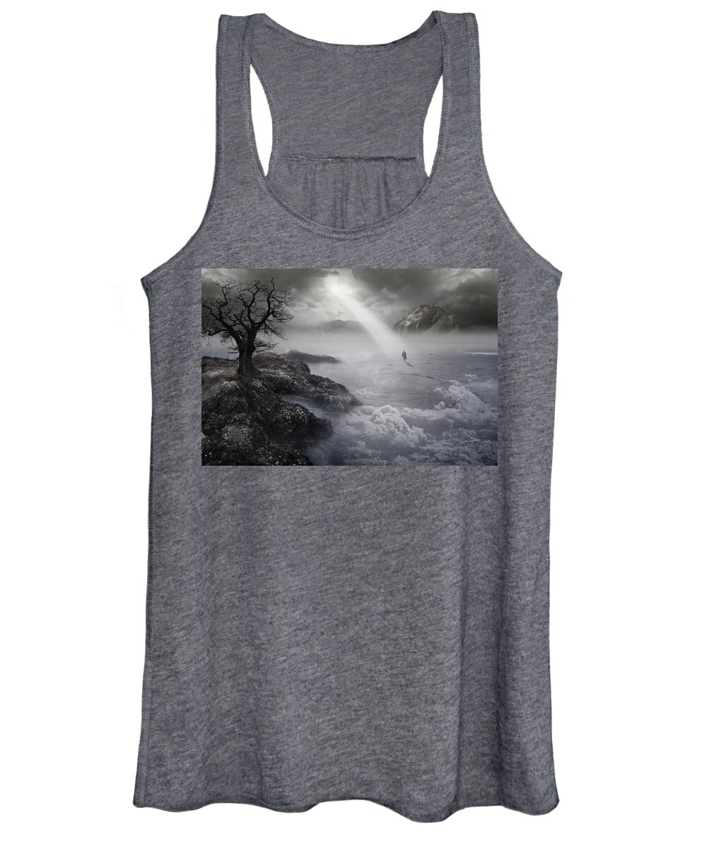 Conceptual Women's Tank Top featuring the photograph The Drifter III by Keith Kapple
