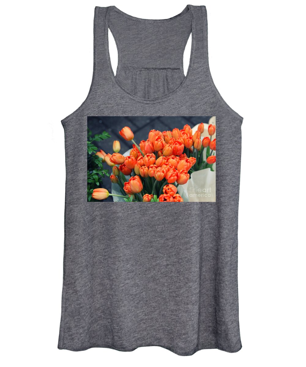 Tulip Women's Tank Top featuring the photograph Tulips by Leslie Leda