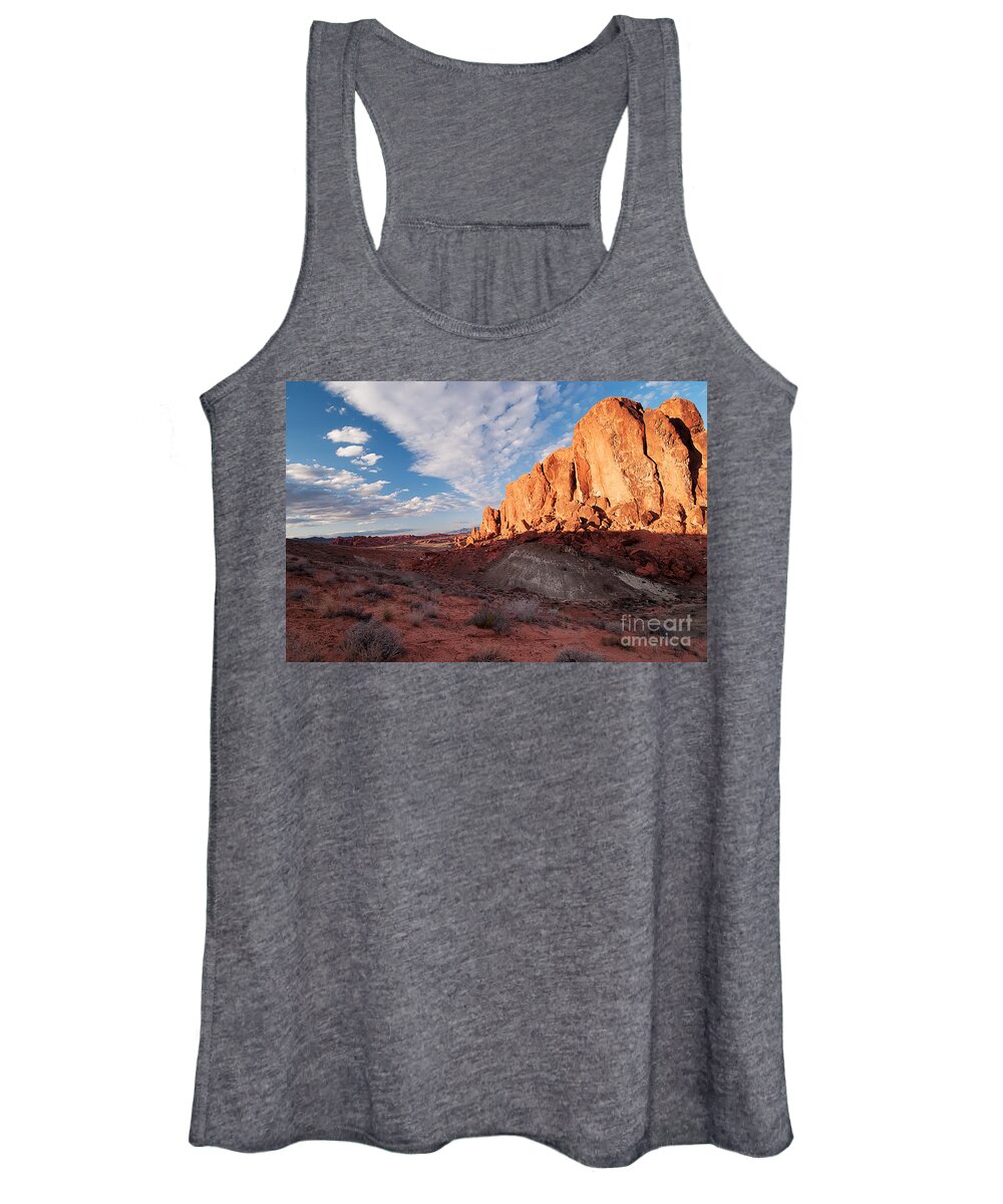 Valley Of Fire Women's Tank Top featuring the photograph Valley of Fire by Art Whitton