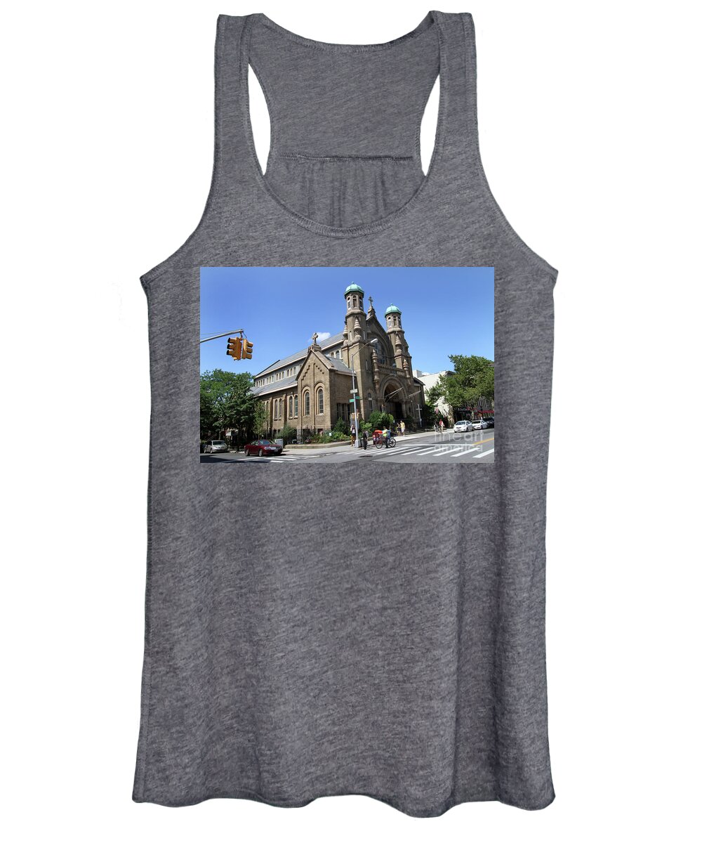 All Saints Episcopal Church-7th Ave & 7th-park Slope Women's Tank Top featuring the photograph All Saints Episcopal Church #1 by Steven Spak