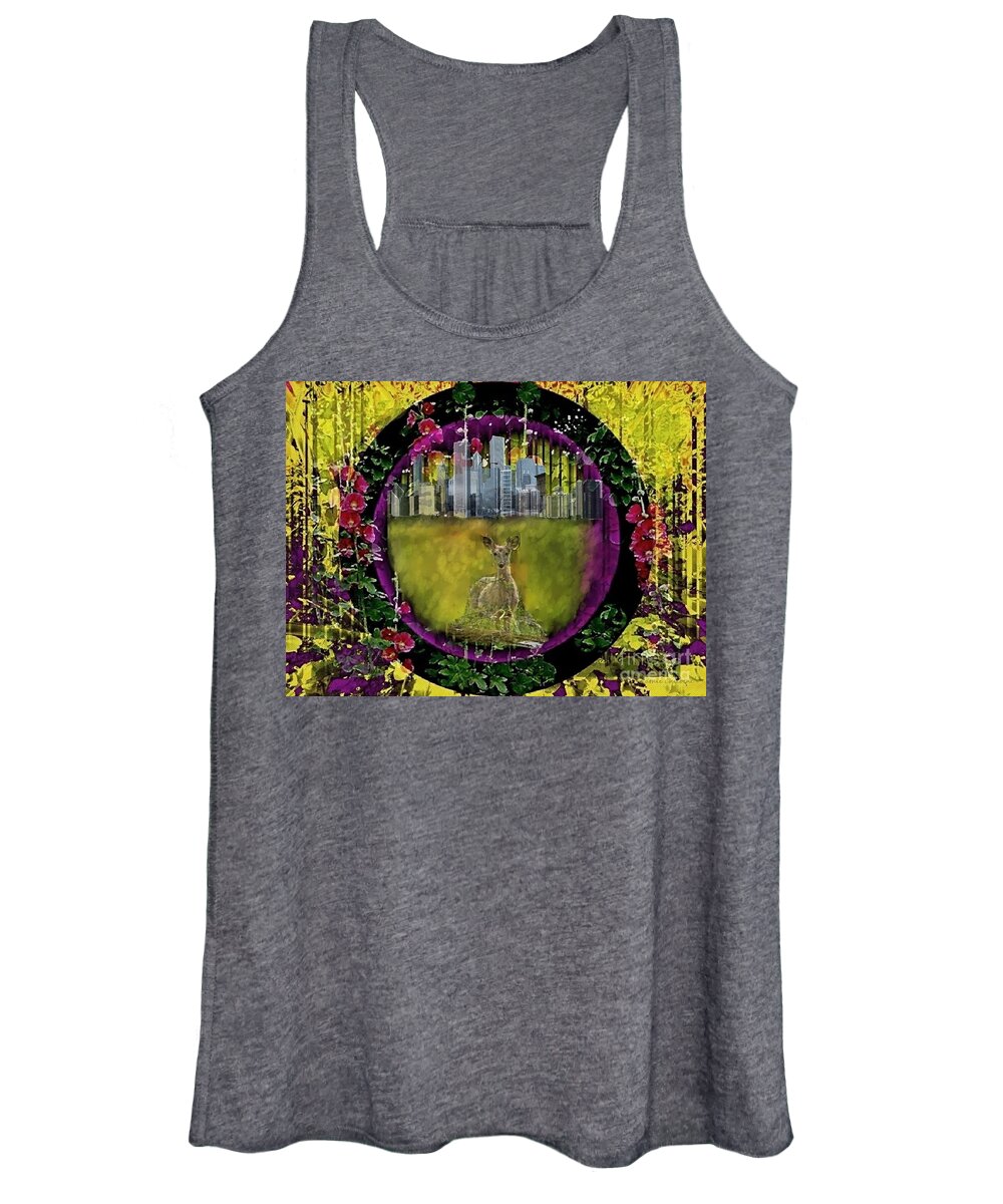 Photographic Art Women's Tank Top featuring the photograph Beyond the Forest by Kathie Chicoine