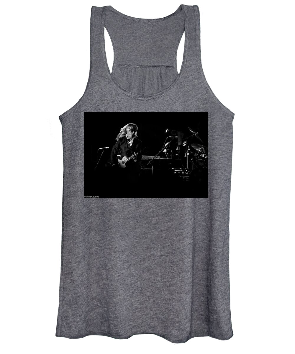 Elton Women's Tank Top featuring the photograph Elton John and Band in 2015 #1 by Chris Cousins