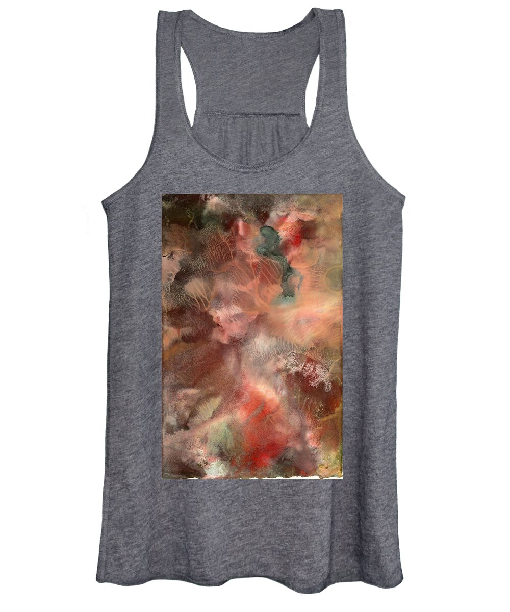  Women's Tank Top featuring the painting Emotional Opening #1 by Sperry Andrews