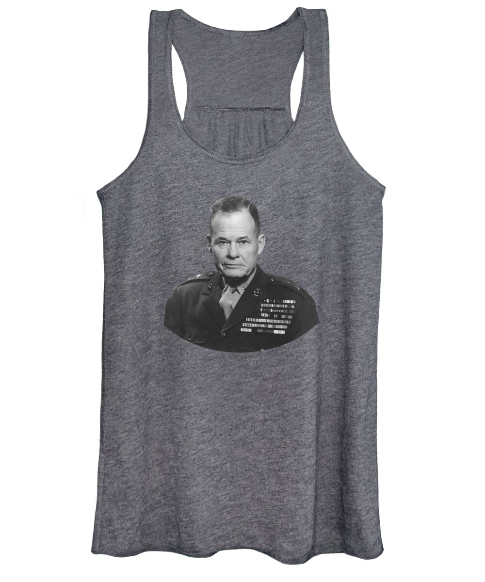 Chesty Puller Women's Tank Top featuring the painting General Lewis Chesty Puller by War Is Hell Store
