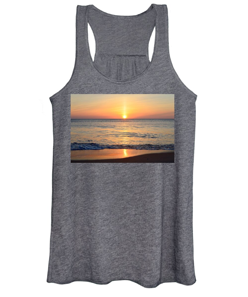 May Sunrise Women's Tank Top featuring the photograph Golden Sunrise #1 by Barbara Ann Bell