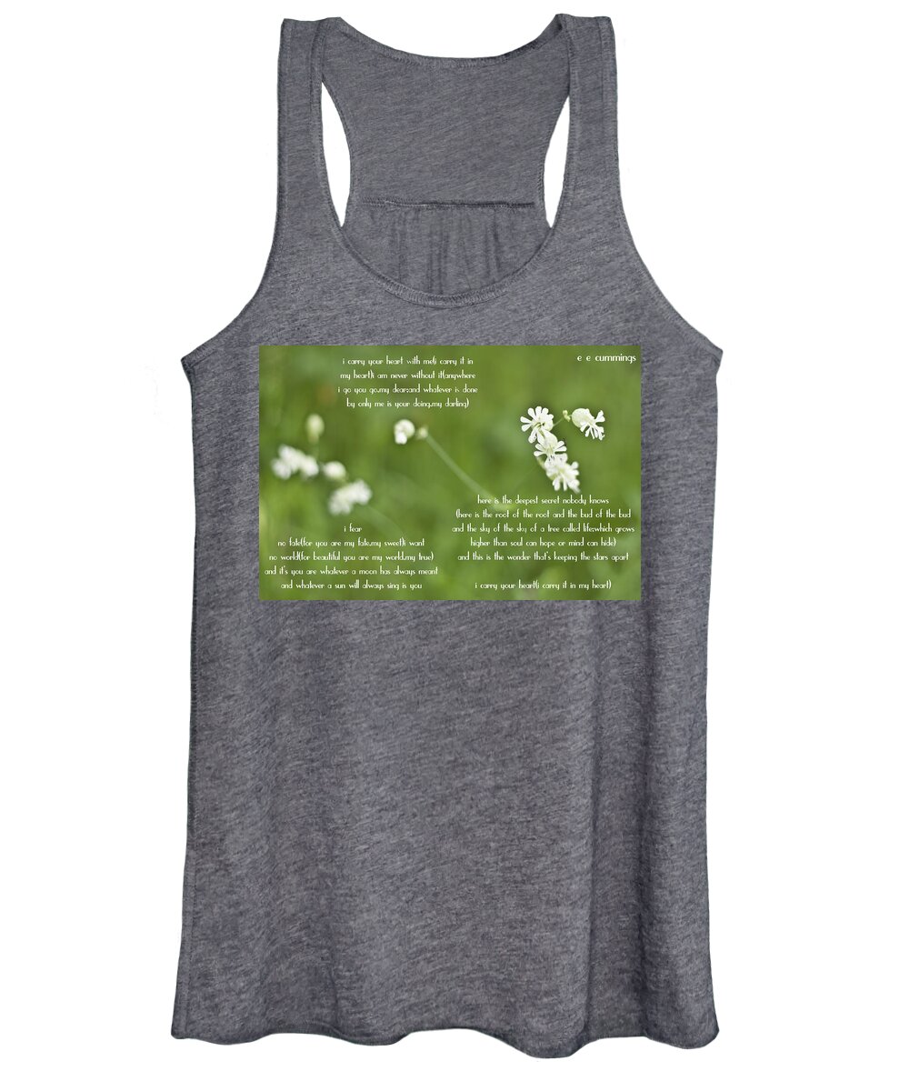 I Carry Your Heart Women's Tank Top featuring the photograph I Carry Your Heart by Georgia Clare