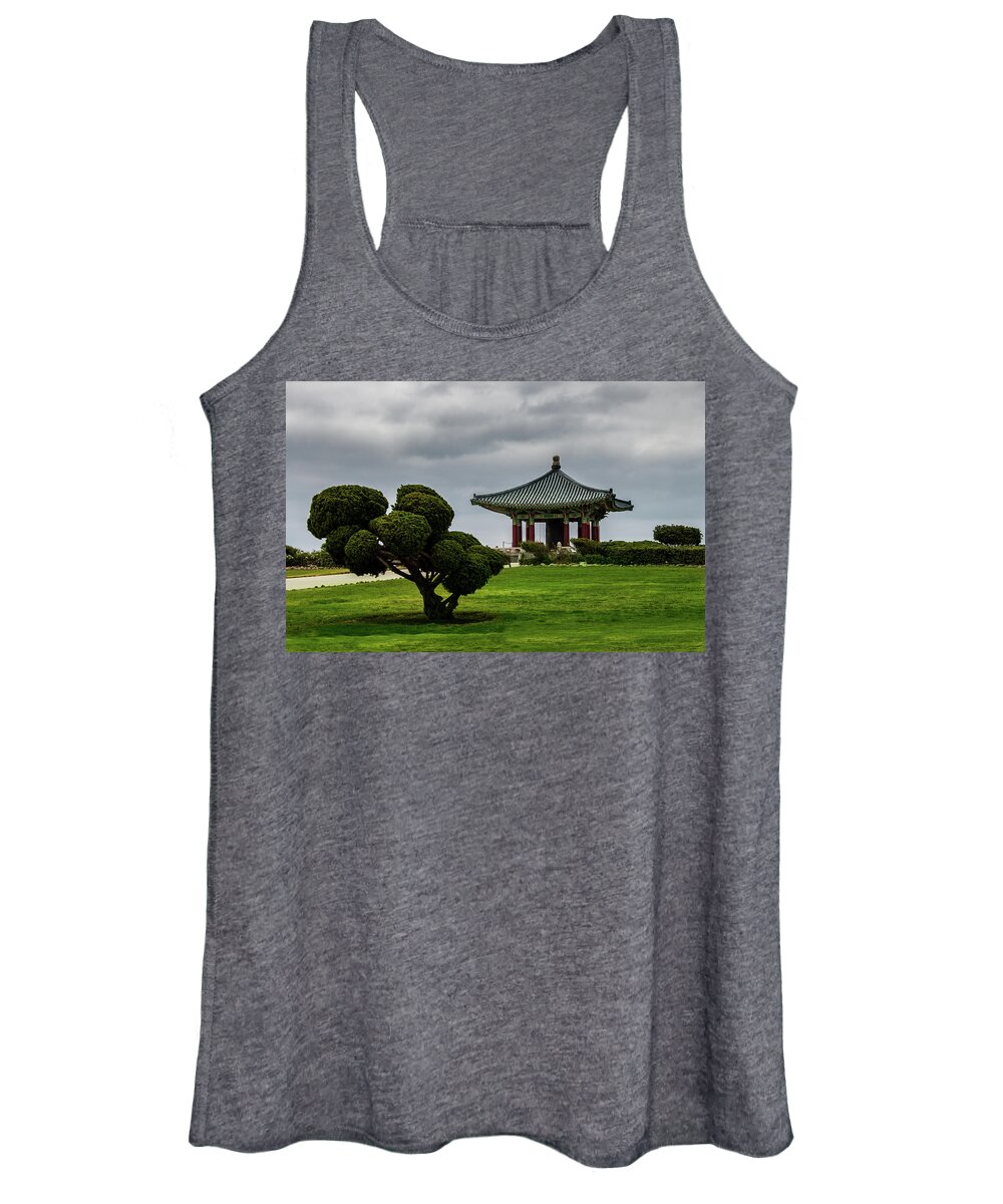 Friendship Women's Tank Top featuring the photograph Korean Bell of Friendship #2 by Ed Clark
