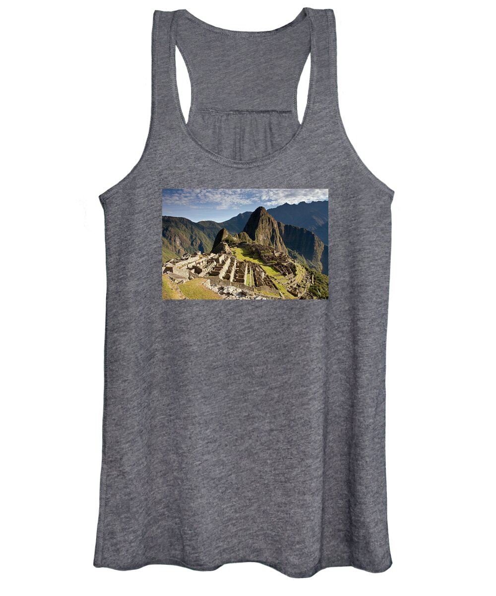 Machu Picchu Women's Tank Top featuring the photograph Machu Picchu Inca Ruins #2 by Aivar Mikko