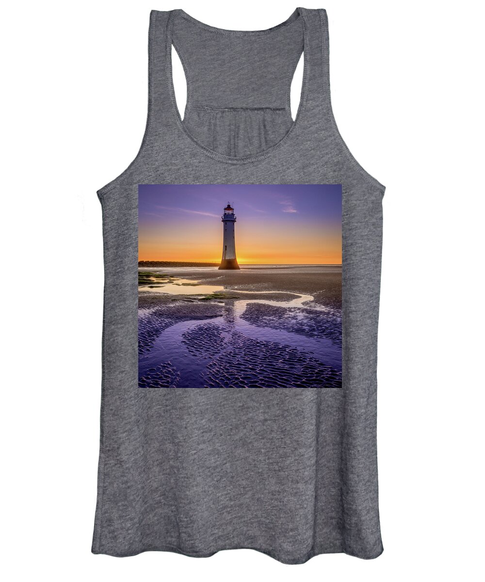 England Women's Tank Top featuring the photograph New Brighton Lighthouse #1 by Peter OReilly