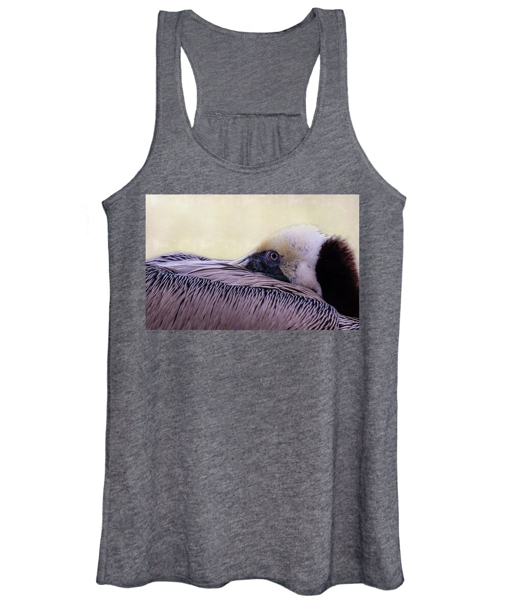2016 Women's Tank Top featuring the photograph Pelican Connection 2 #1 by Louise Lindsay