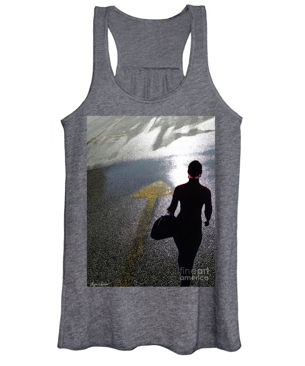 Surrealism Women's Tank Top featuring the digital art Point The Way #1 by Lyric Lucas