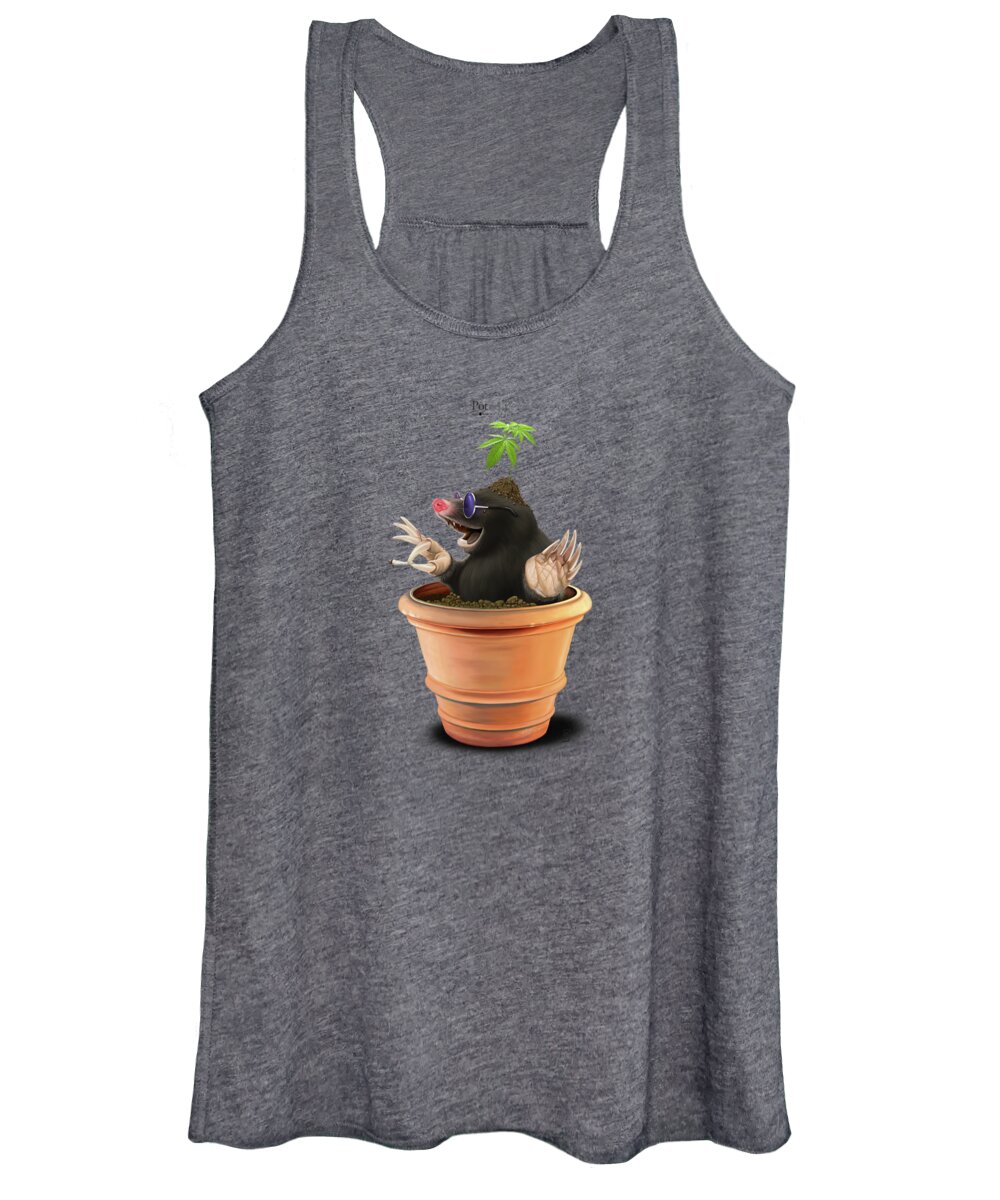 Illustration Women's Tank Top featuring the digital art Pot #1 by Rob Snow