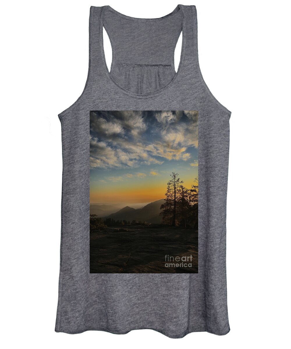 Sequoia Women's Tank Top featuring the photograph Sequoia Sunset #1 by Timothy Johnson