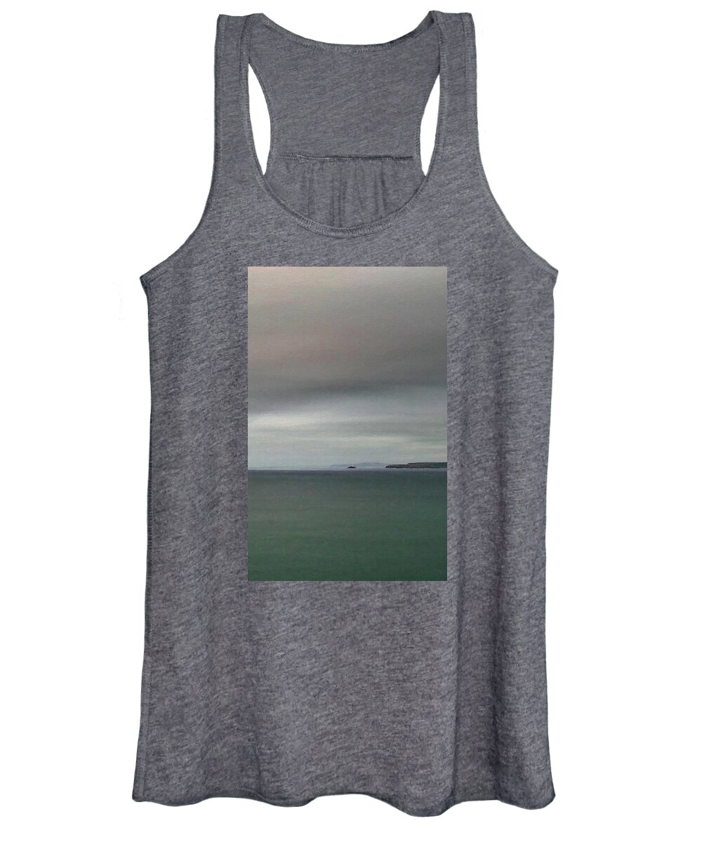 Grey Women's Tank Top featuring the digital art Shades of Grey #2 by Julian Perry