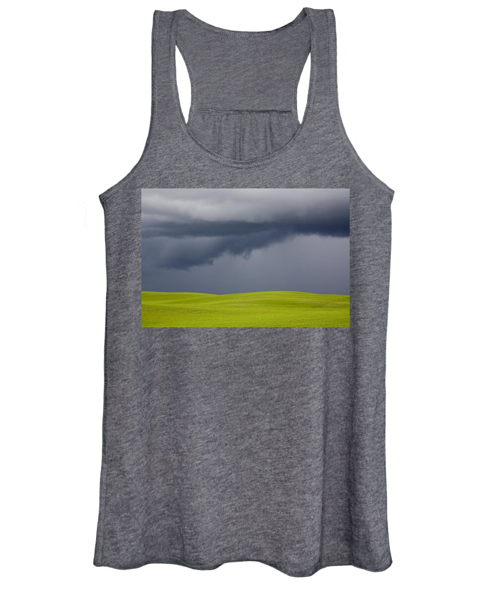 Storm Women's Tank Top featuring the photograph Storm Clouds Saskatchewan #1 by Mark Duffy