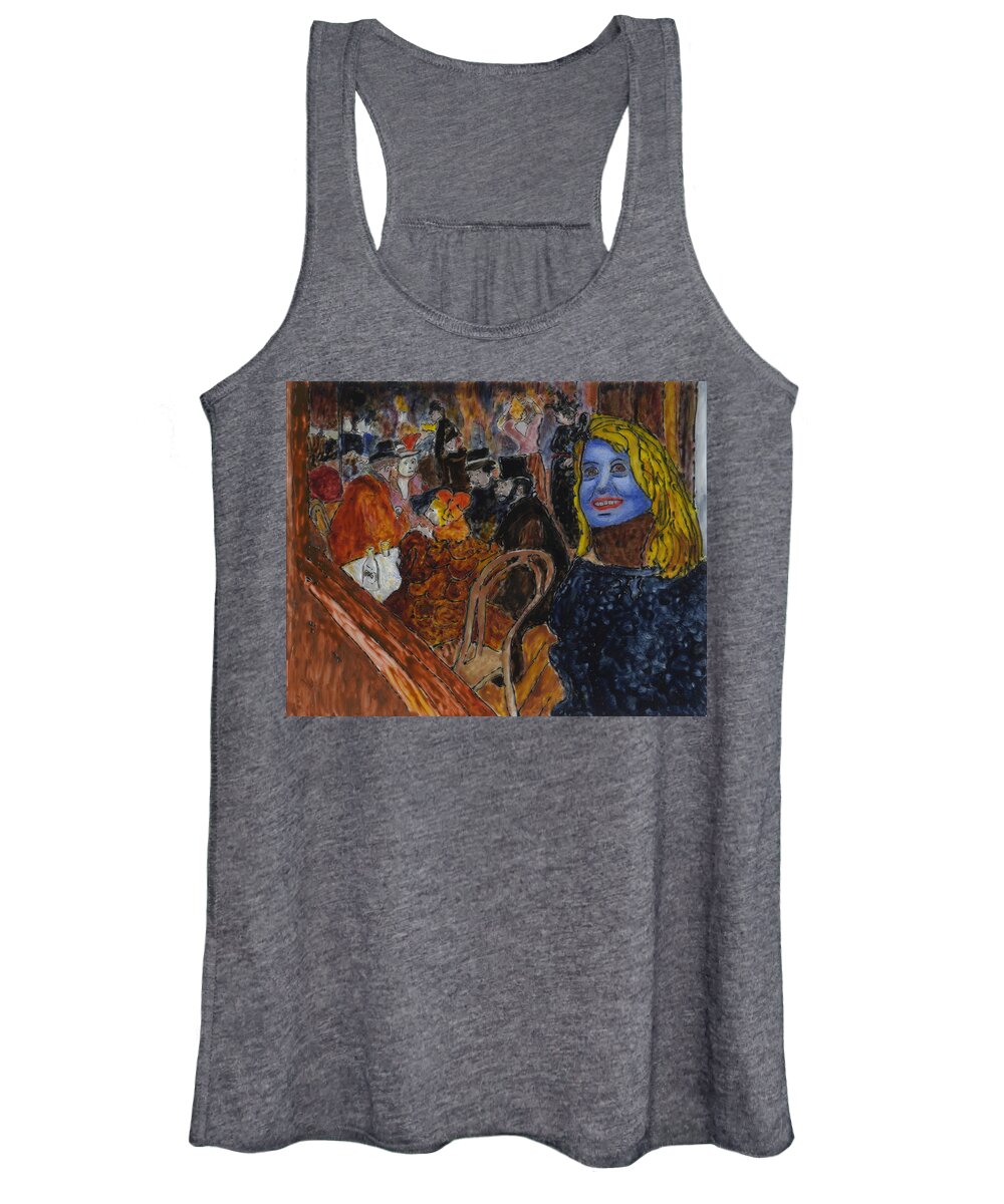 Susan Women's Tank Top featuring the painting Susan Lautrec #2 by Phil Strang