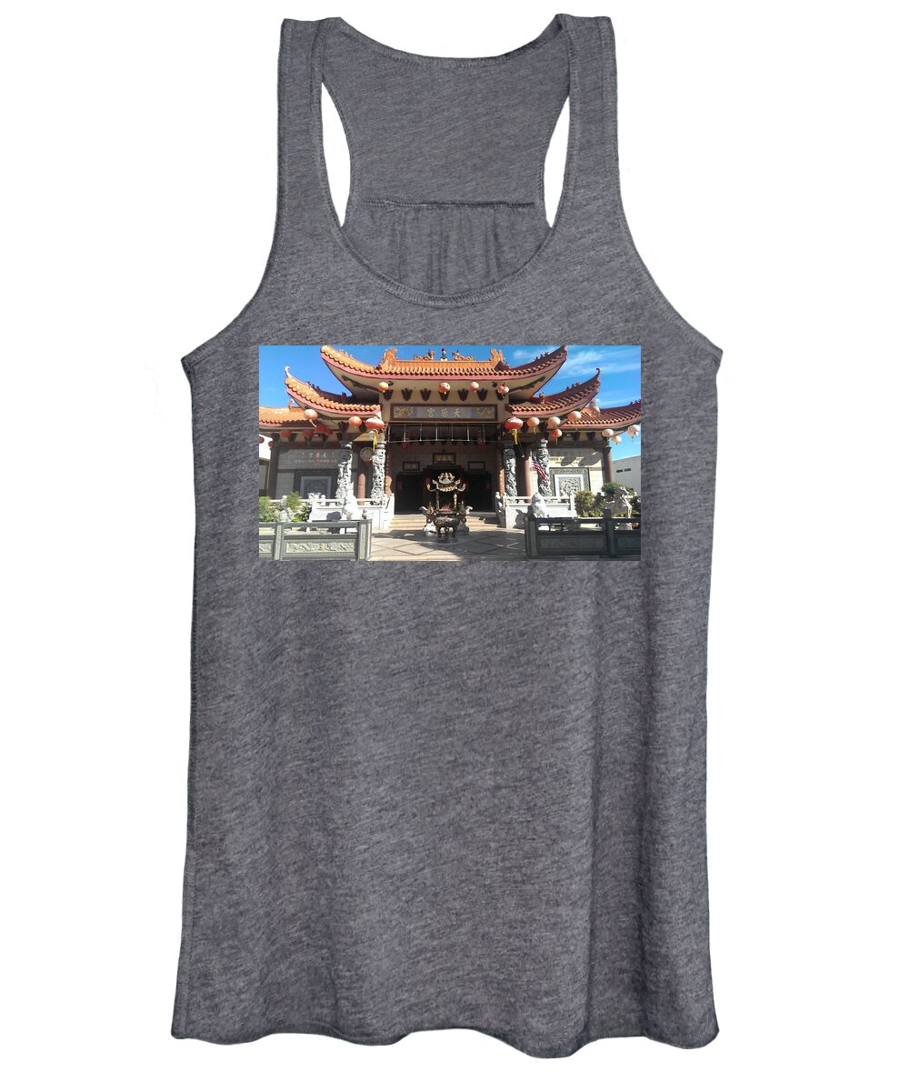 Temple Women's Tank Top featuring the photograph Temple #1 by Jackie Russo
