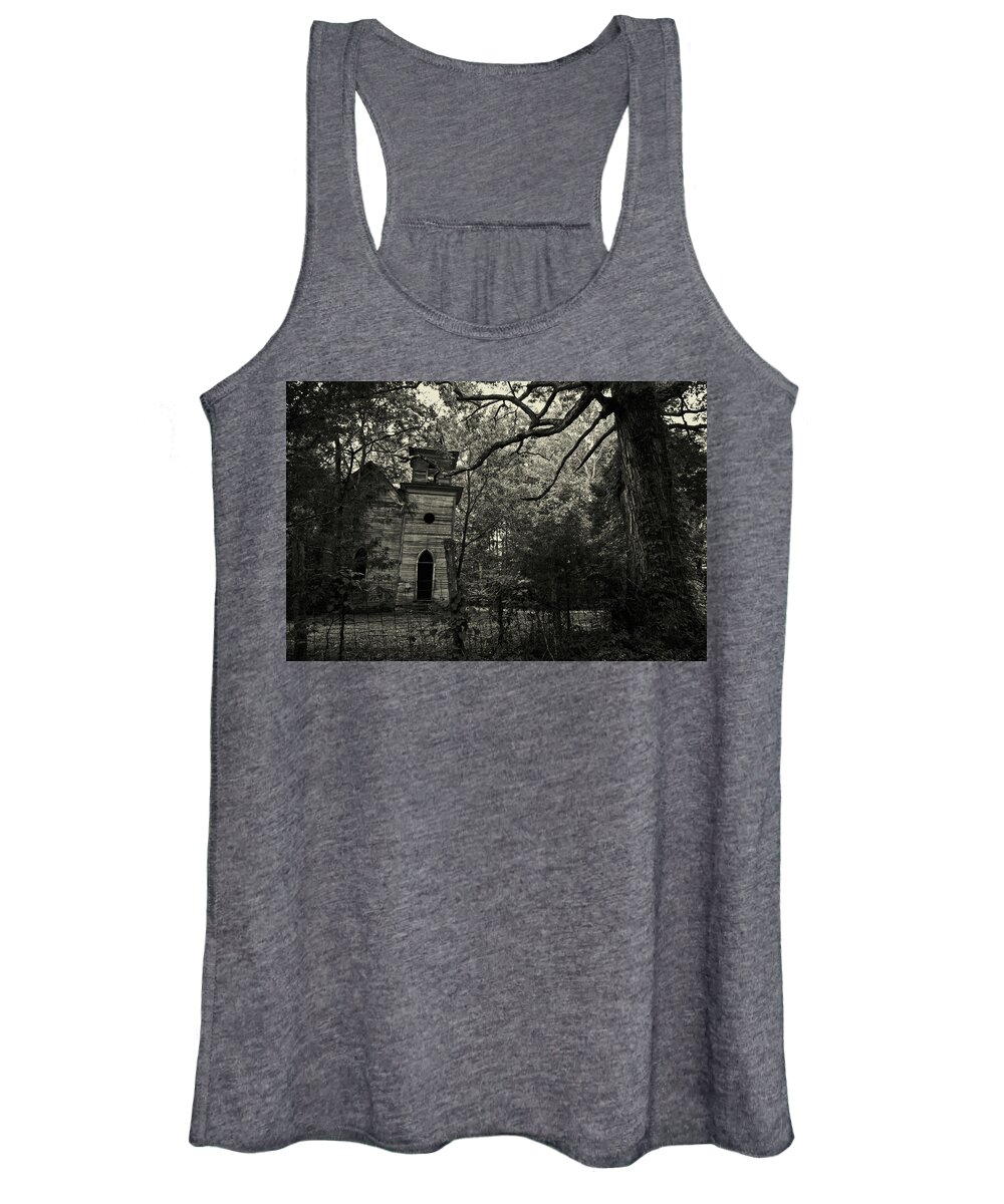Church Women's Tank Top featuring the photograph The Abandoned Church #1 by George Taylor