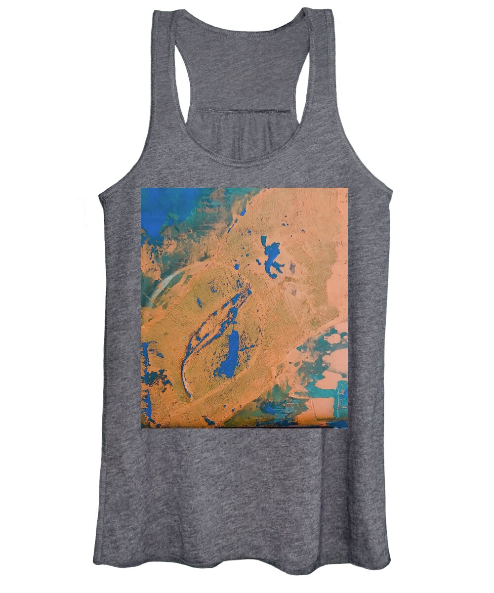 Abstract Women's Tank Top featuring the mixed media Untitled #1 by Laura Jaffe