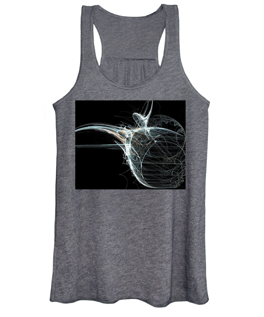 Abstract Women's Tank Top featuring the digital art Abstract #11 by Maye Loeser