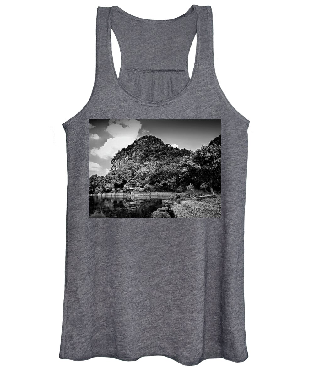 China Women's Tank Top featuring the photograph China Guilin landscape scenery photography #11 by Artto Pan