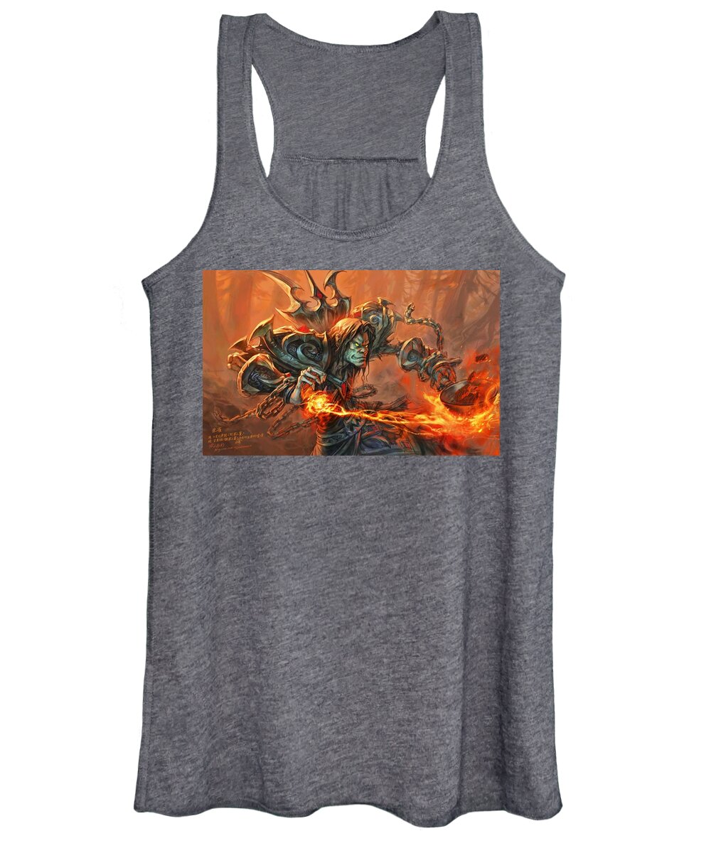 World Of Warcraft Women's Tank Top featuring the digital art World Of Warcraft #12 by Super Lovely