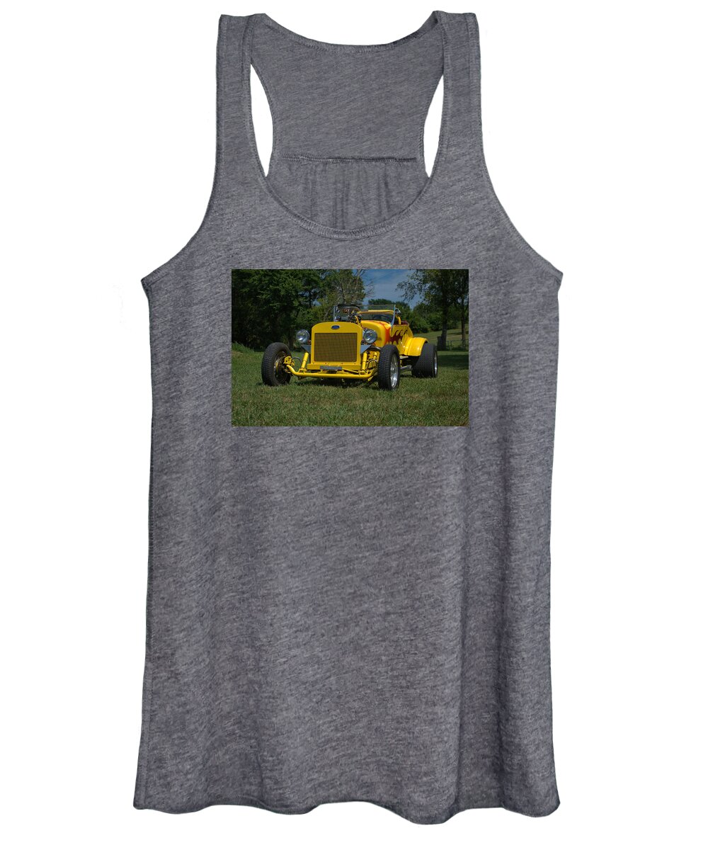 1928 Women's Tank Top featuring the photograph 1928 Ford Bucket T Hot Rod by Tim McCullough