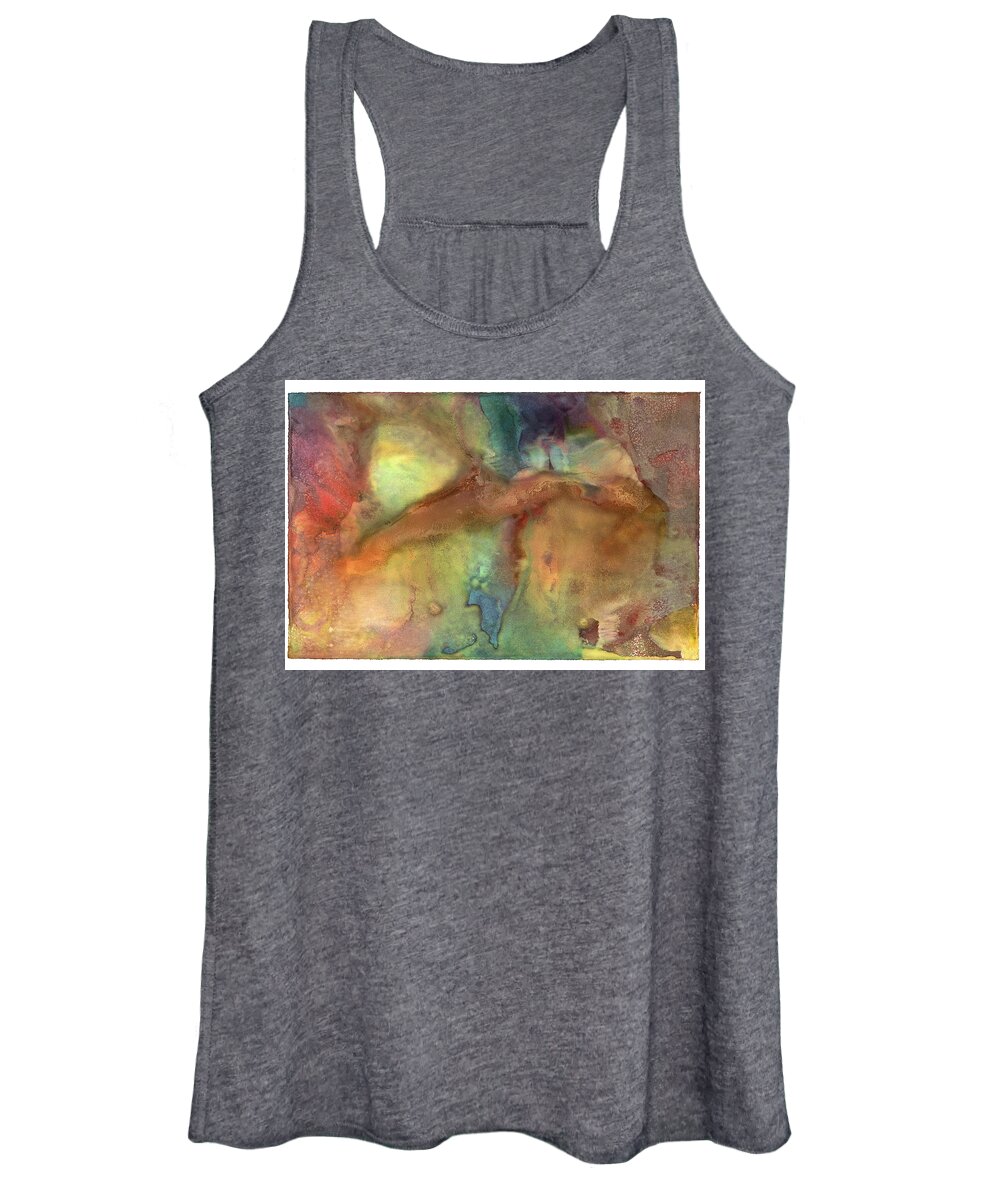 Abstract Women's Tank Top featuring the painting Dawn on Neptune #2 by Sperry Andrews