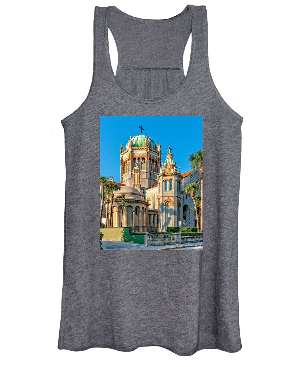 Structure Women's Tank Top featuring the photograph Flagler Memorial Presbyterian Church 3 #2 by Christopher Holmes
