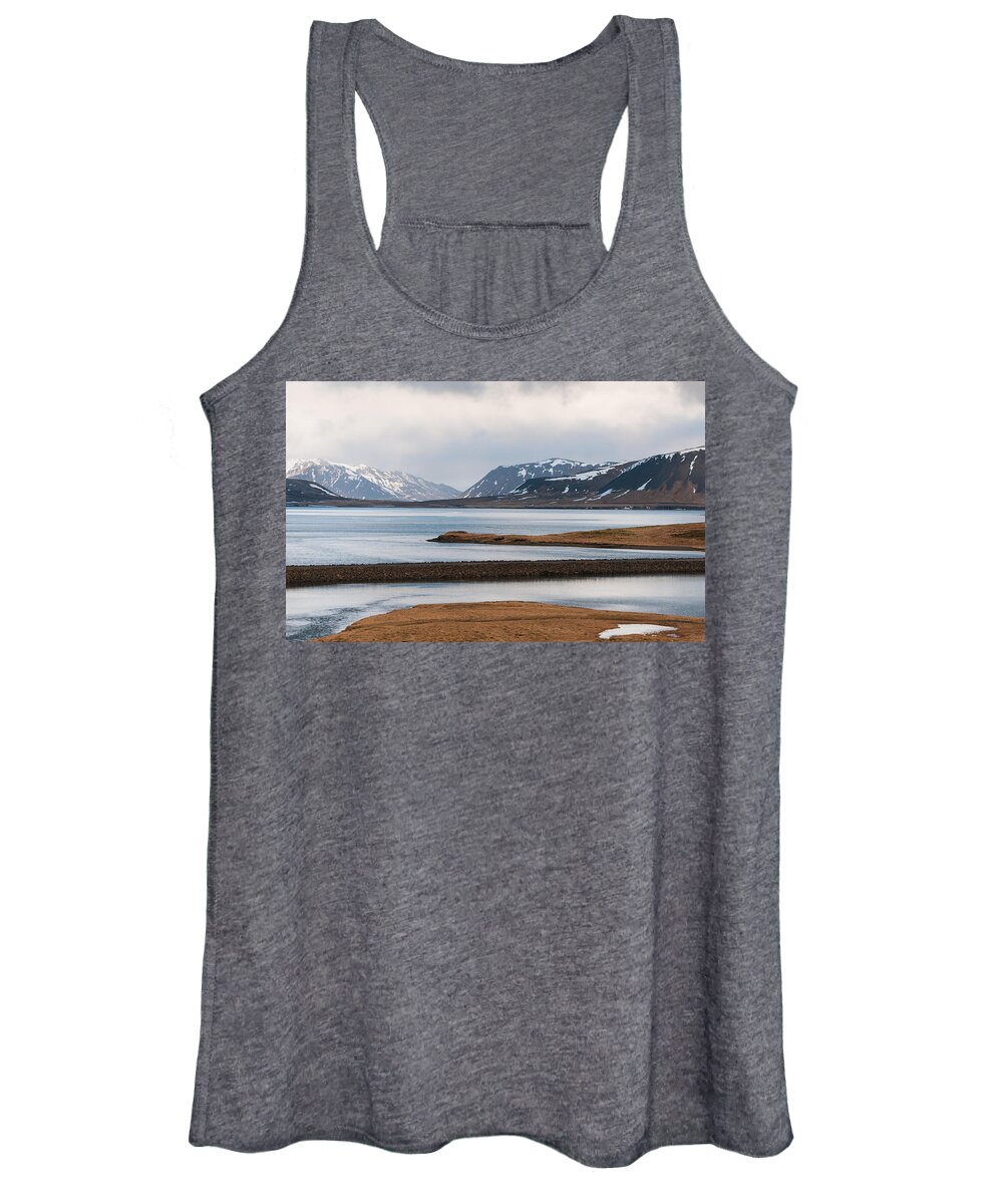 Icelandic Women's Tank Top featuring the photograph Icelandic mountain Landscape by Michalakis Ppalis