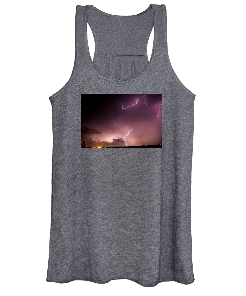 Nebraskasc Women's Tank Top featuring the photograph Late July Storm Chasing 057 #1 by NebraskaSC