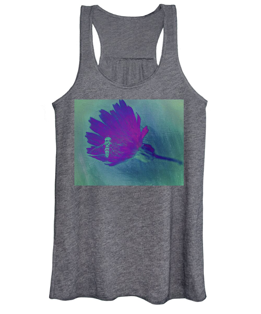 Texture Women's Tank Top featuring the photograph Texture Flowers #26 by Prince Andre Faubert