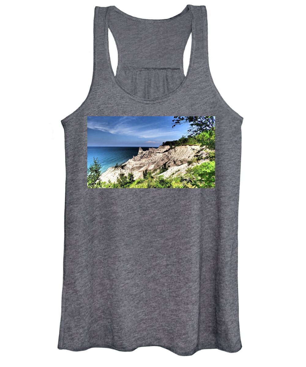 Ny Women's Tank Top featuring the photograph Chimney Bluffs #3 by Susan Jensen