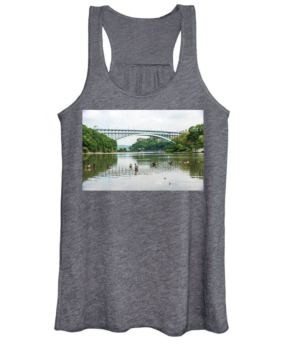 2016 Women's Tank Top featuring the photograph Henry Hudson Bridge by Cole Thompson