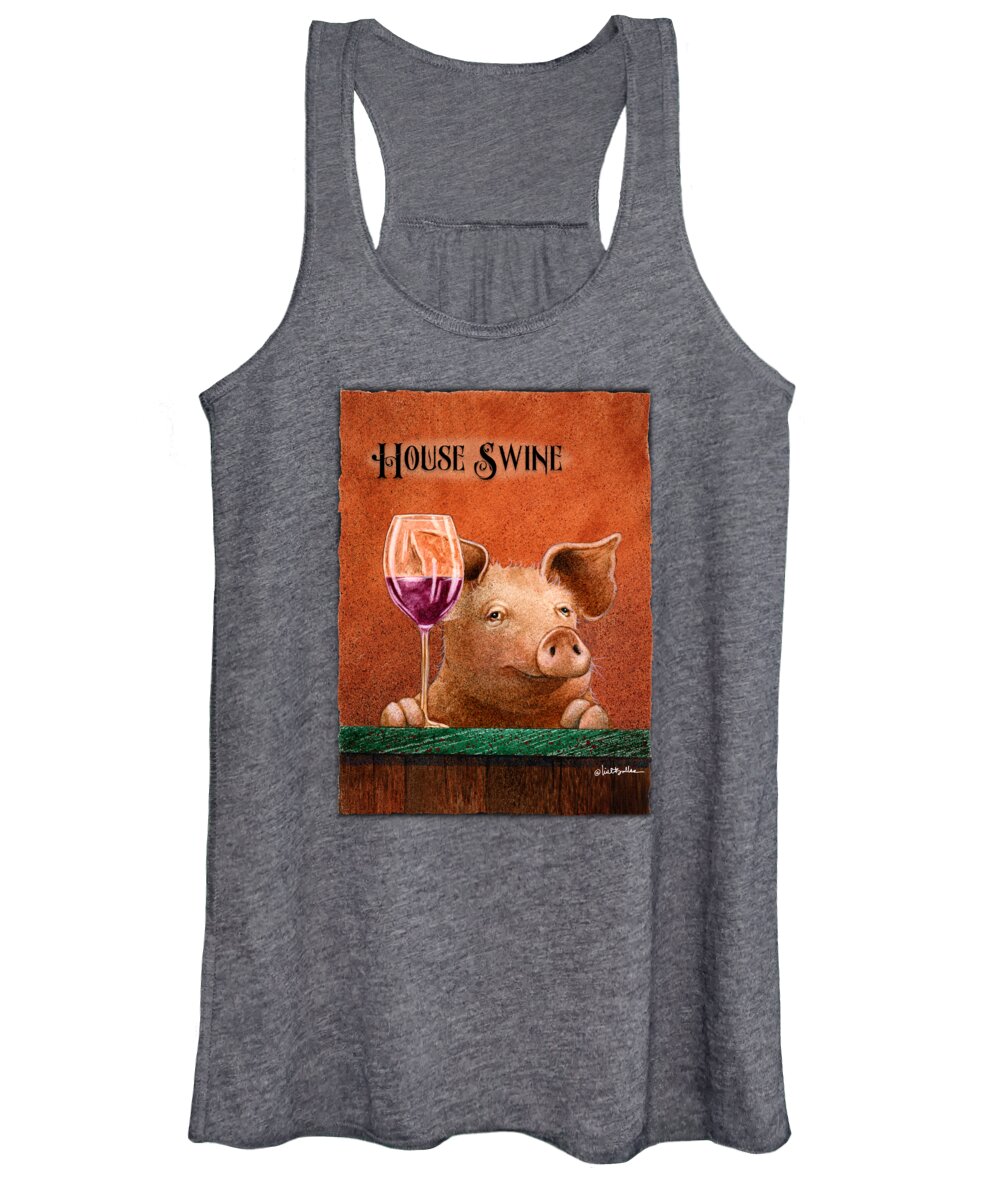 Will Bullas Women's Tank Top featuring the painting House Swine... by Will Bullas