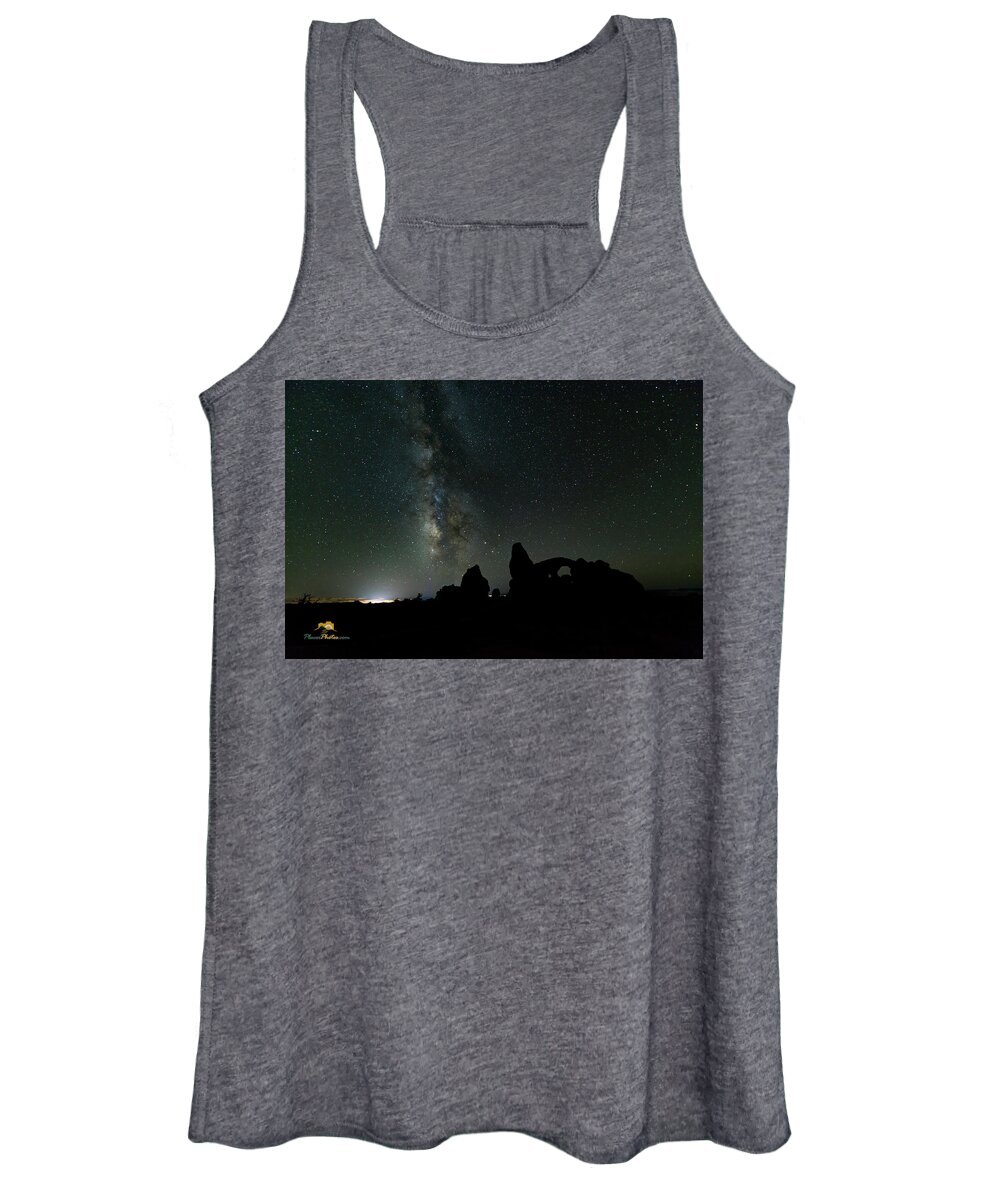 Colorado Plateau Women's Tank Top featuring the photograph The Milky Way #3 by Jim Thompson