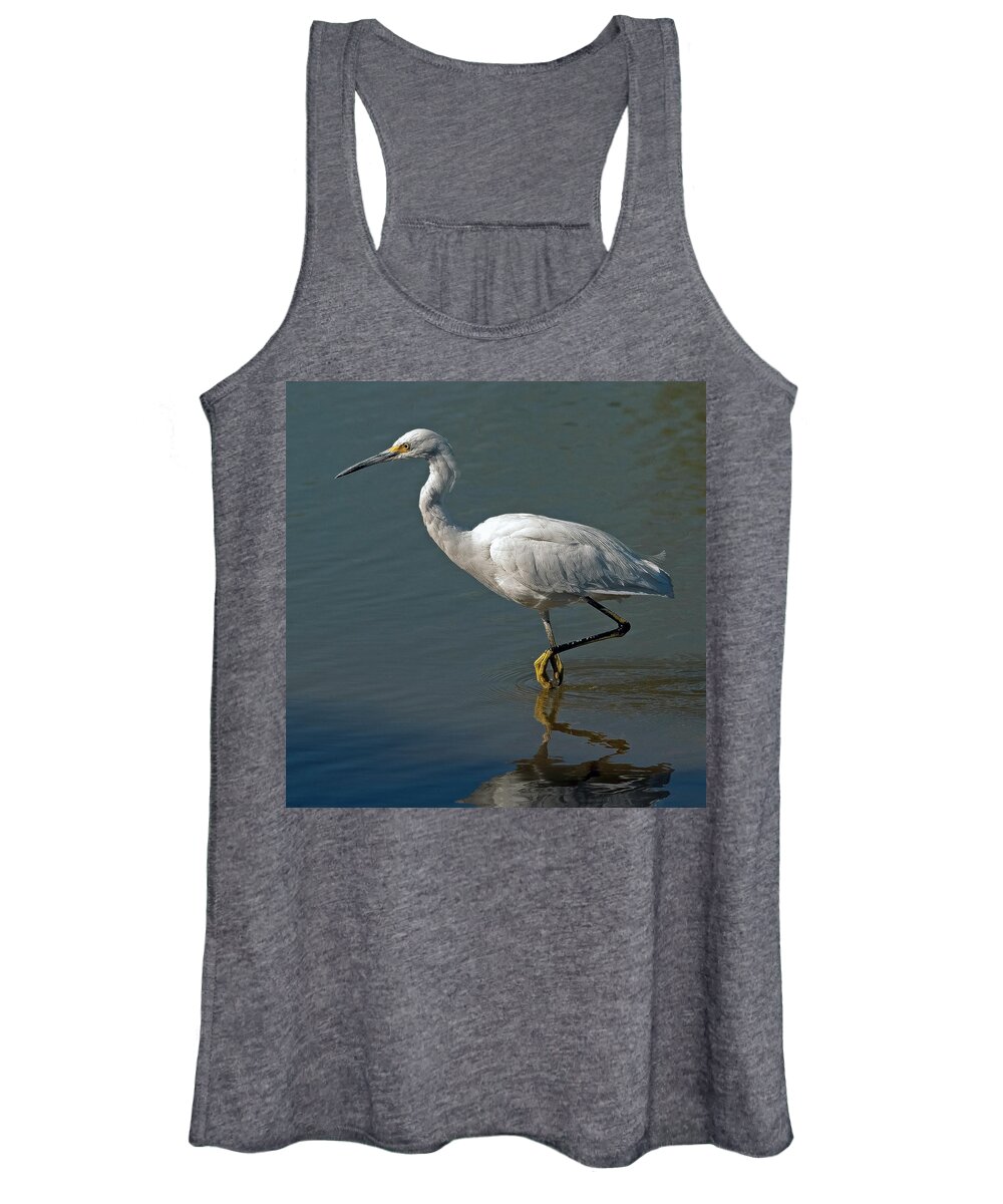 Snowy Egret Women's Tank Top featuring the photograph Snowy Egret #5 by Tam Ryan
