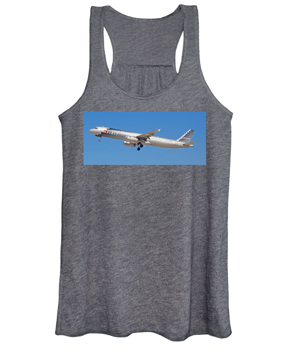 Spirit Women's Tank Top featuring the photograph Spirit Airline #5 by Dart Humeston
