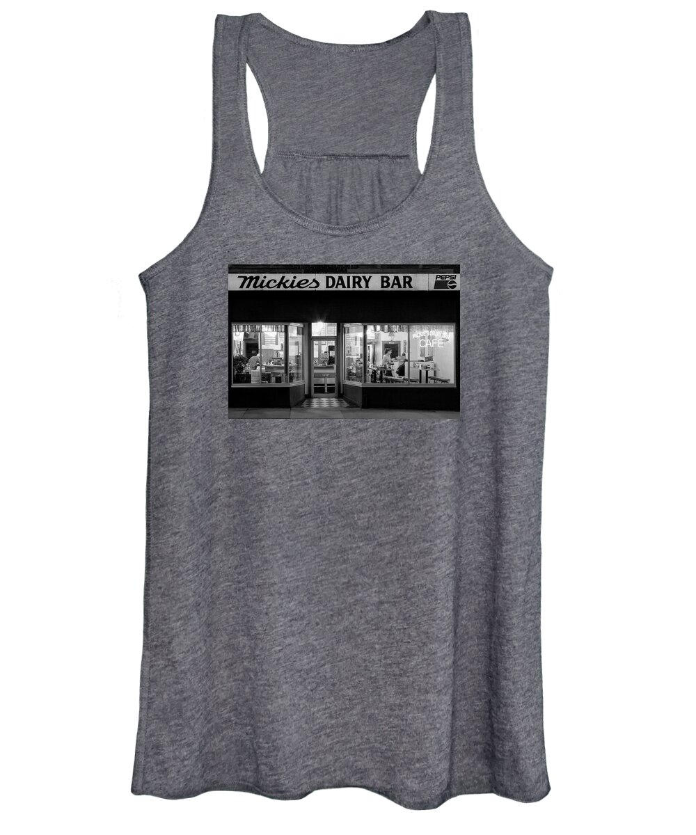 Mickies Dairy Bar Women's Tank Top featuring the photograph 6 29 Am by Todd Klassy