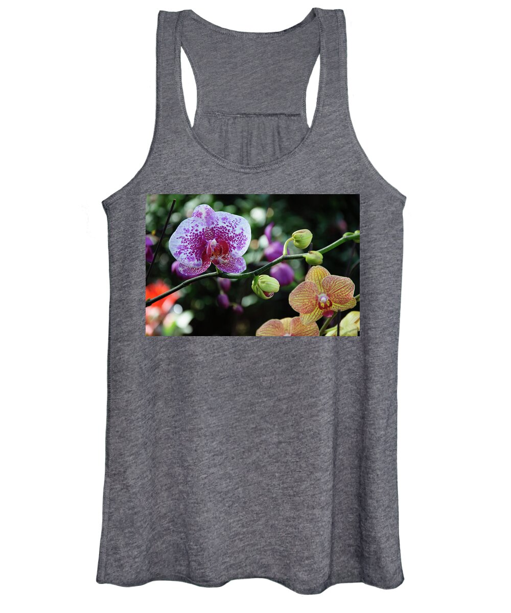 Flower Women's Tank Top featuring the photograph Butterfly orchid flowers #9 by Carl Ning