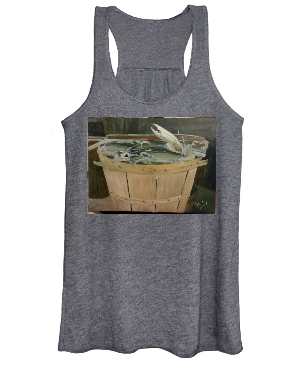 Blue Crab Women's Tank Top featuring the painting A Bushel of Blues by Mike Jenkins