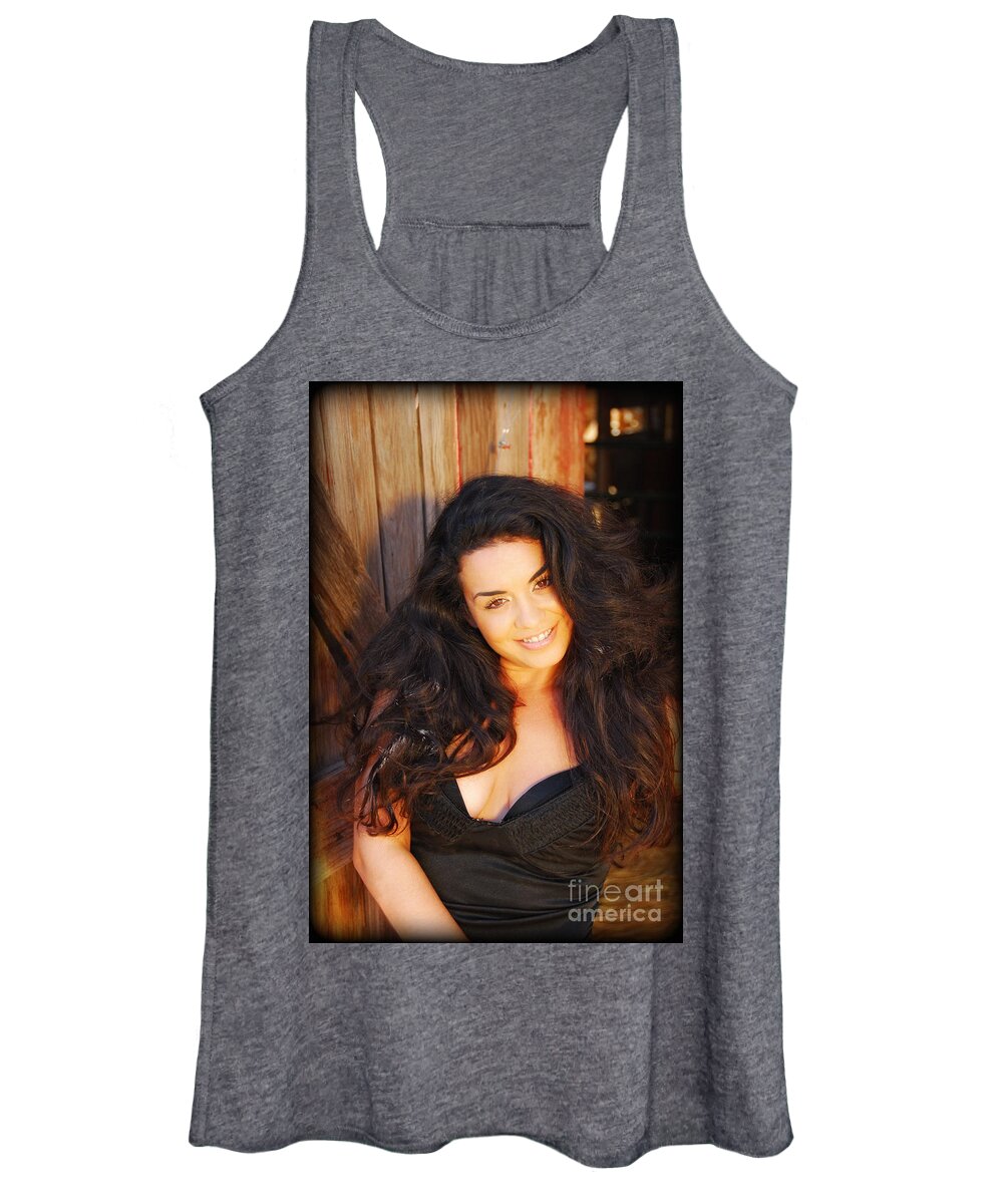 Glamour Photographs Women's Tank Top featuring the photograph A day at the Ranch by Robert WK Clark
