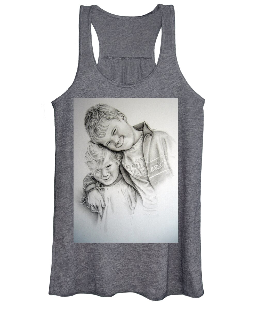 Child Women's Tank Top featuring the painting A Day to Remember by John Neeve