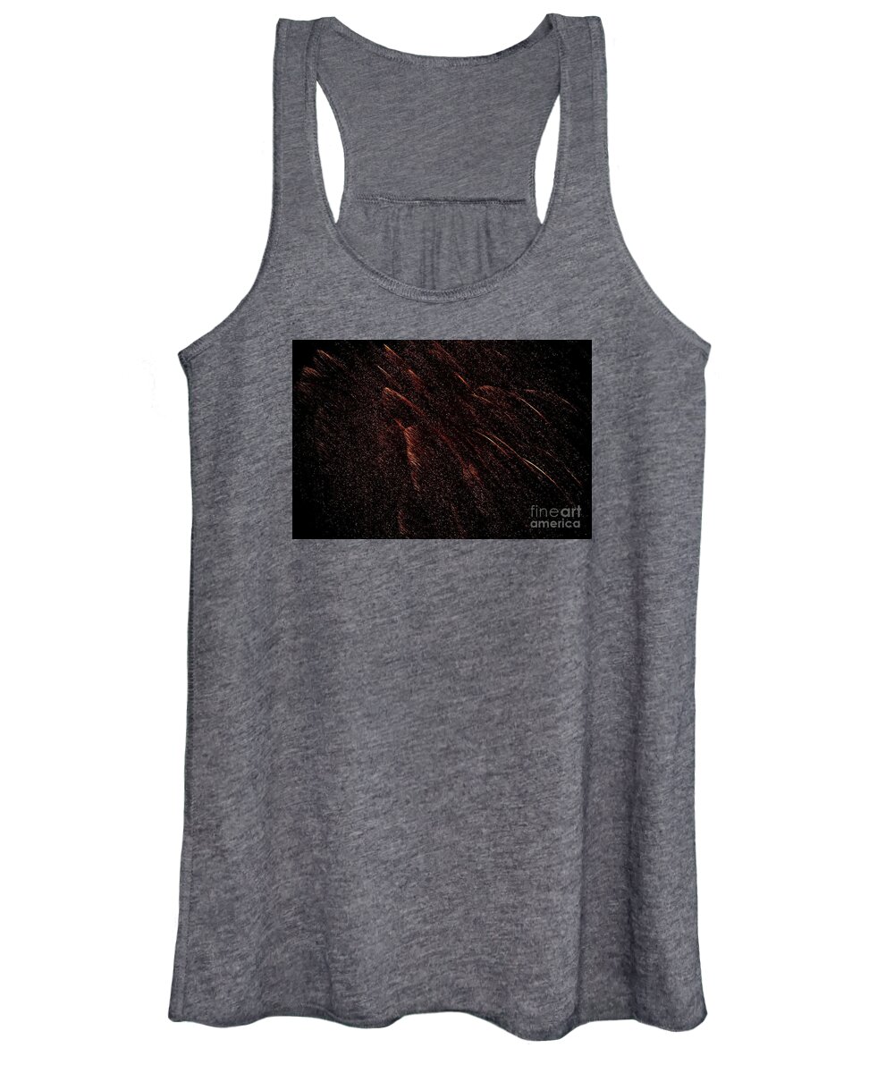 Firework Fireworks Pyrotechnic 4th Fourth July Summer Celebration Holiday Fire Works Color Colors Colorful Women's Tank Top featuring the photograph A Dream of the Cosmos by Ken DePue